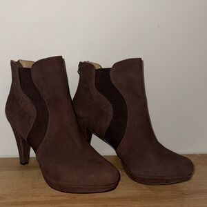 Adrienne Vittadini Brown Ankle Bootie